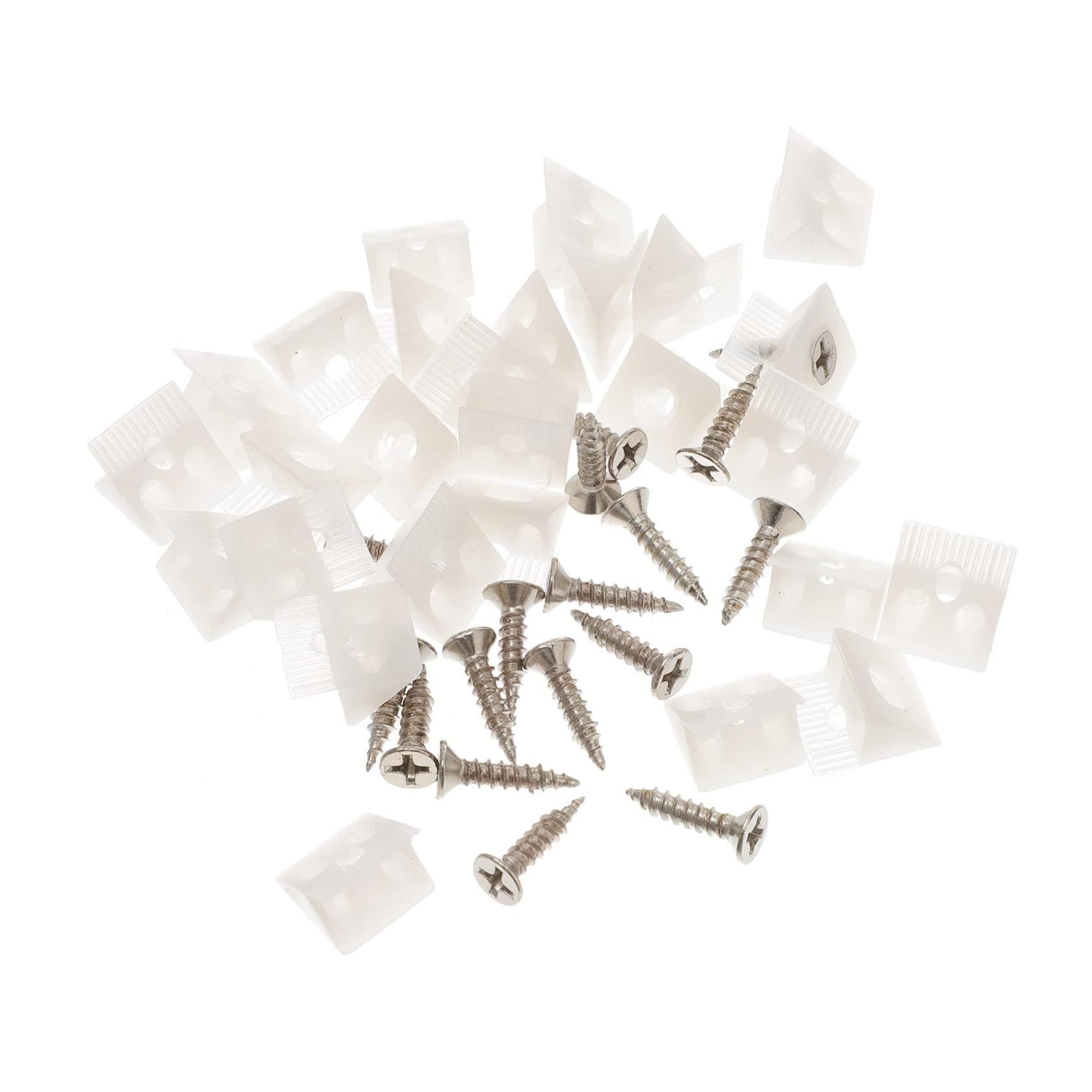 Lot De 20 équerres Dangle En Acier Inoxydable En Forme De L Avec 60 Vis Pour éta