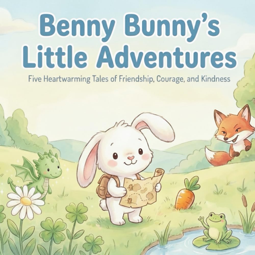 Benny Bunny’s Little Adventures: Five Heartwarming Tales of Friendship, Courage, and Kindness