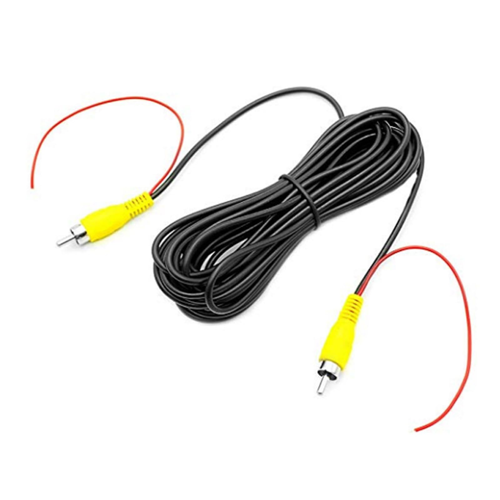 OBEST Cavo video di ricambio auto 10M/32ft RCA, macchina fotografica di parcheggio con specchio di retromarcia RCA AV colore video maschio a cavo maschio adattatore di estensione di rilevamento