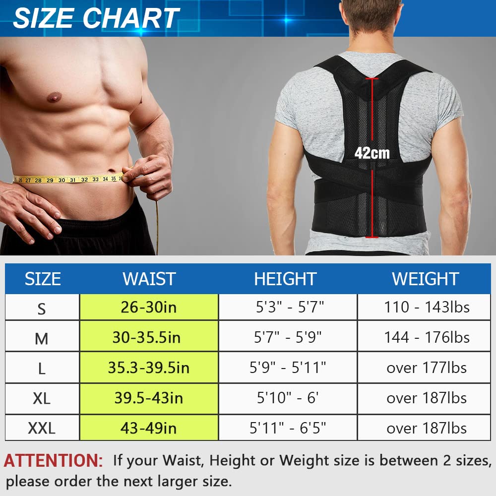 Back Brace Posture Corrector for Women and Men, Back Braces for Upper