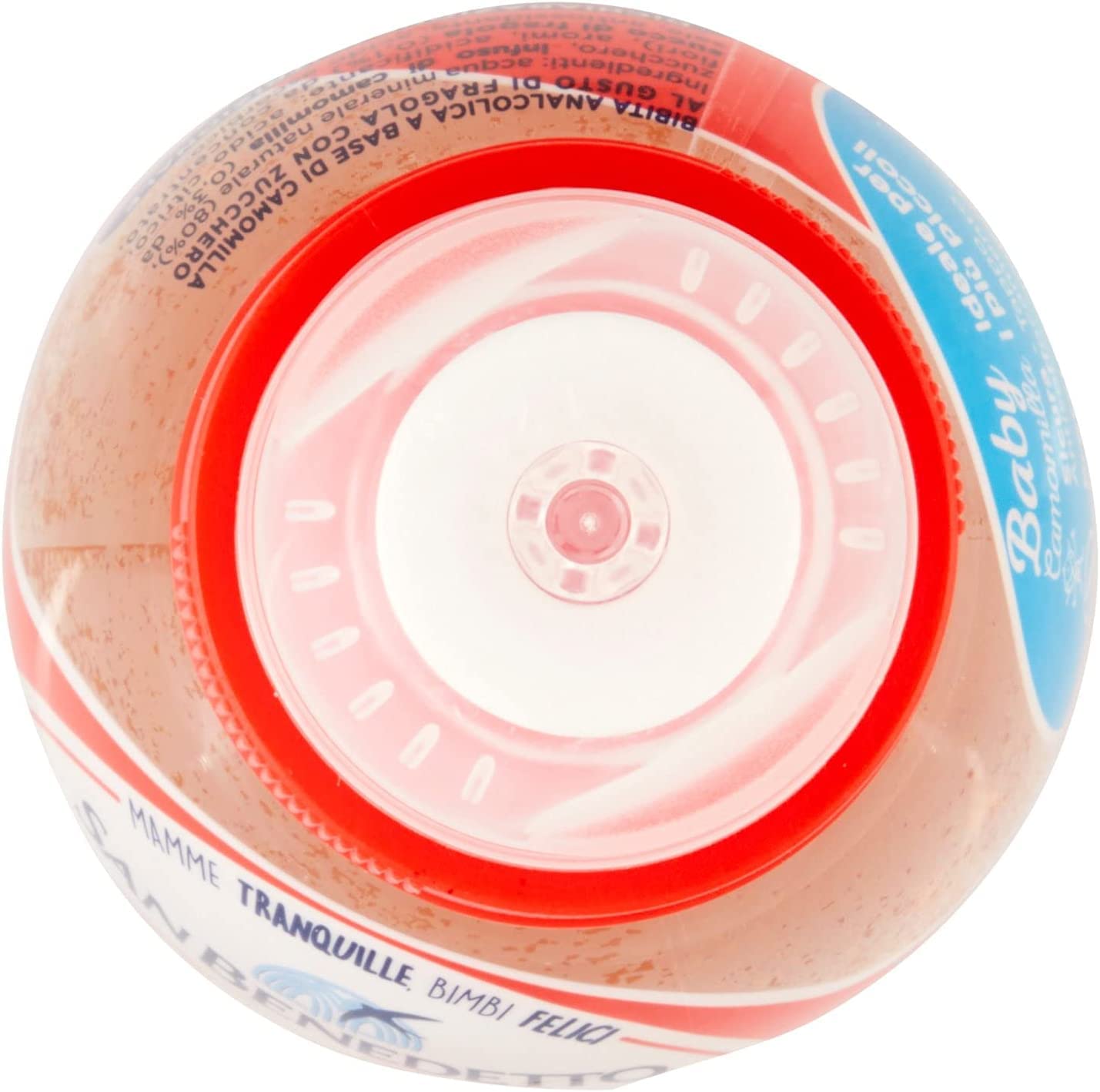 24x San Benedetto Baby Camomilla Fragola,Kamille mit Erdbeergeschmack,Kohlensäurefreies Getränk in Natürlichem MineralwasserPull-Push, 25cl + Italian Gourmet Polpa di Pomodoro 400g Dose