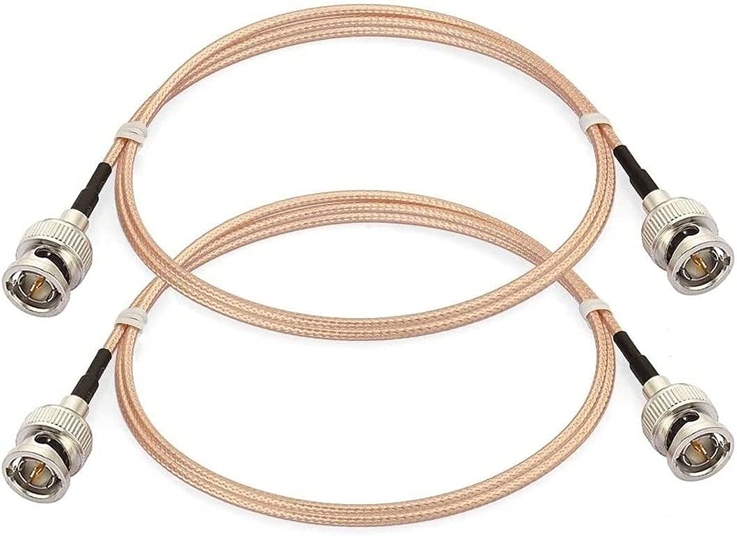 Yamis 3G HD SDI Cable 2Pcs - 75 Ohm BNC Connector Cable 3ft RG179 Coaxial SDI Cord for Camera Video Recorder Equipment SDI Video Cable(1m)