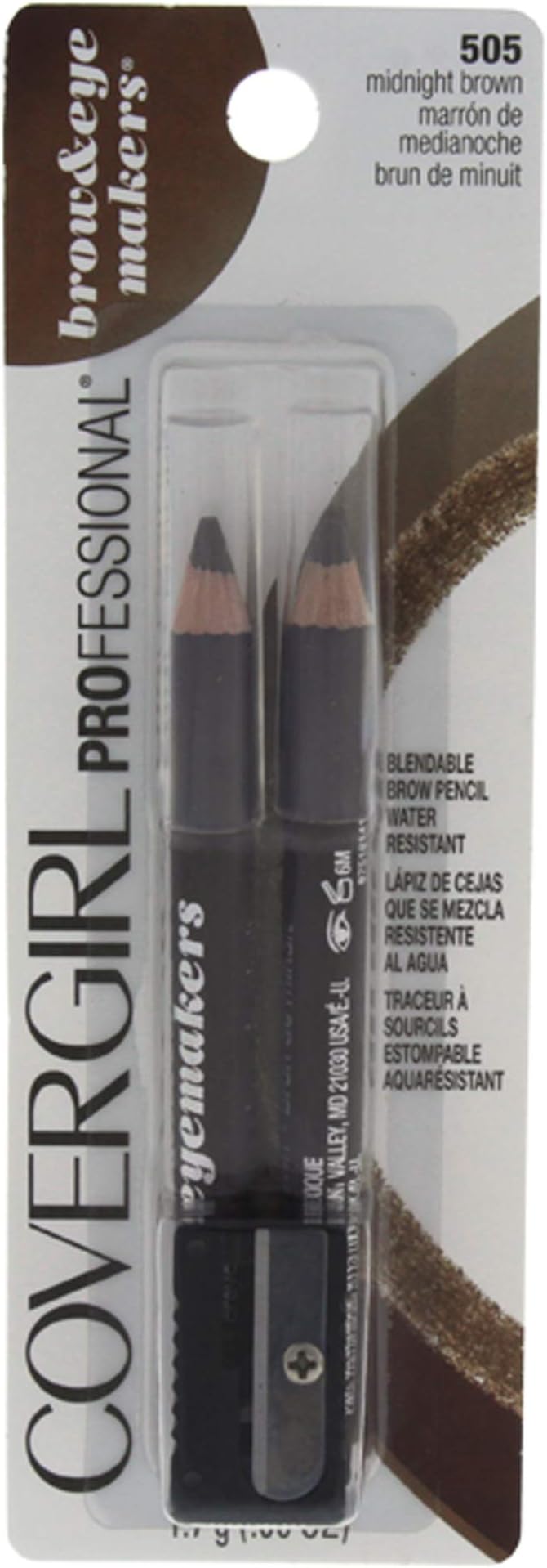Easy Breezy Brow Fill + Define Brow Pencil, Sharpener Included, Long-Lasting, Deeply Pigmented, Blendable Formula, 100% Cruelty-Free
