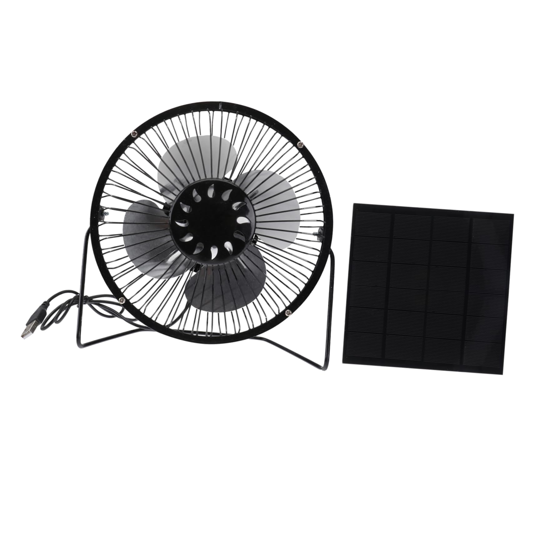 Ventilateur Solaire USB Mini de Bureau Silencieux Ambiance Estivale