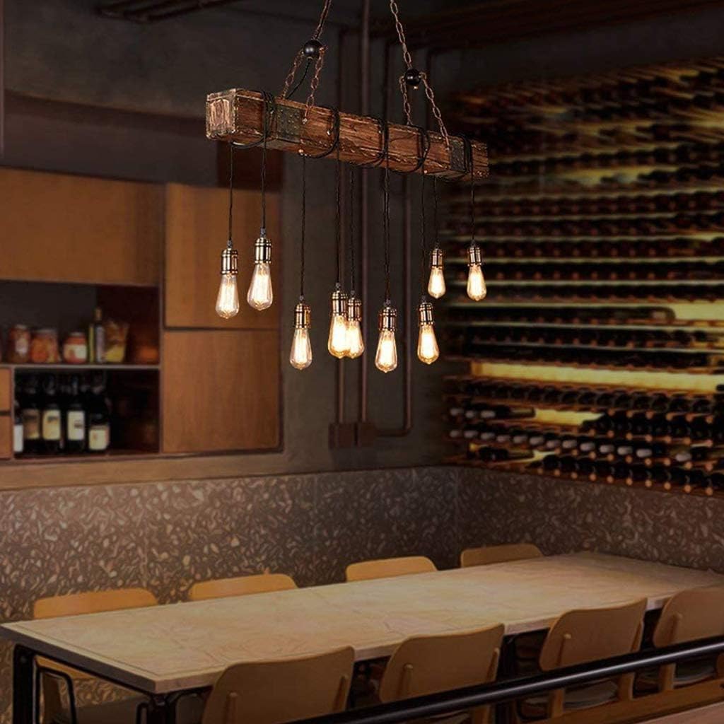 Metalen kroonluchter in retro loftstijl • Verlichting Trends