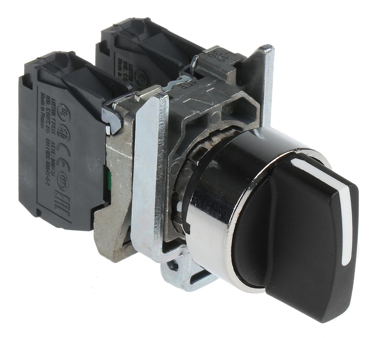 Ø22Mm Metallic Switch, 3 Fixed Positions, Short Gauntlet, 2Na Xb4Bd33, Schneider Electric