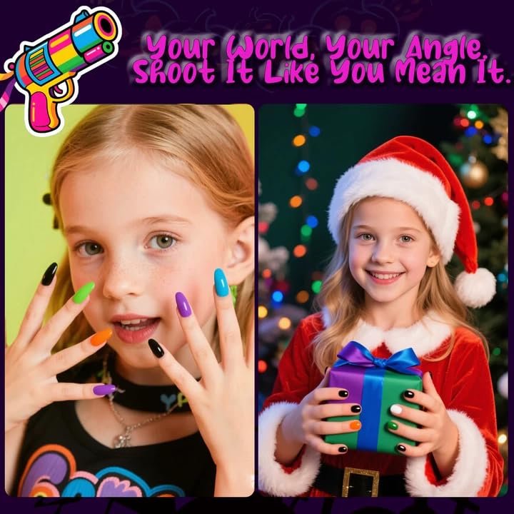 Kids Nail Polish with Stickers, Non-Toxic Toddler Nail Polish, Water-Based, Peelable Polish for Kids, for Party, Holiday Favors, Party Favors image 5