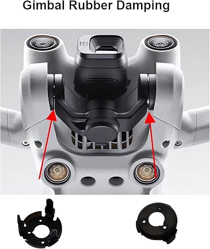 Miniatura 3 de Amortiguador de goma cardán para DJI Mini 3 ProMini 3 Amortiguación de choque Gimbal Cámara Reparación Piezas de Repuesto