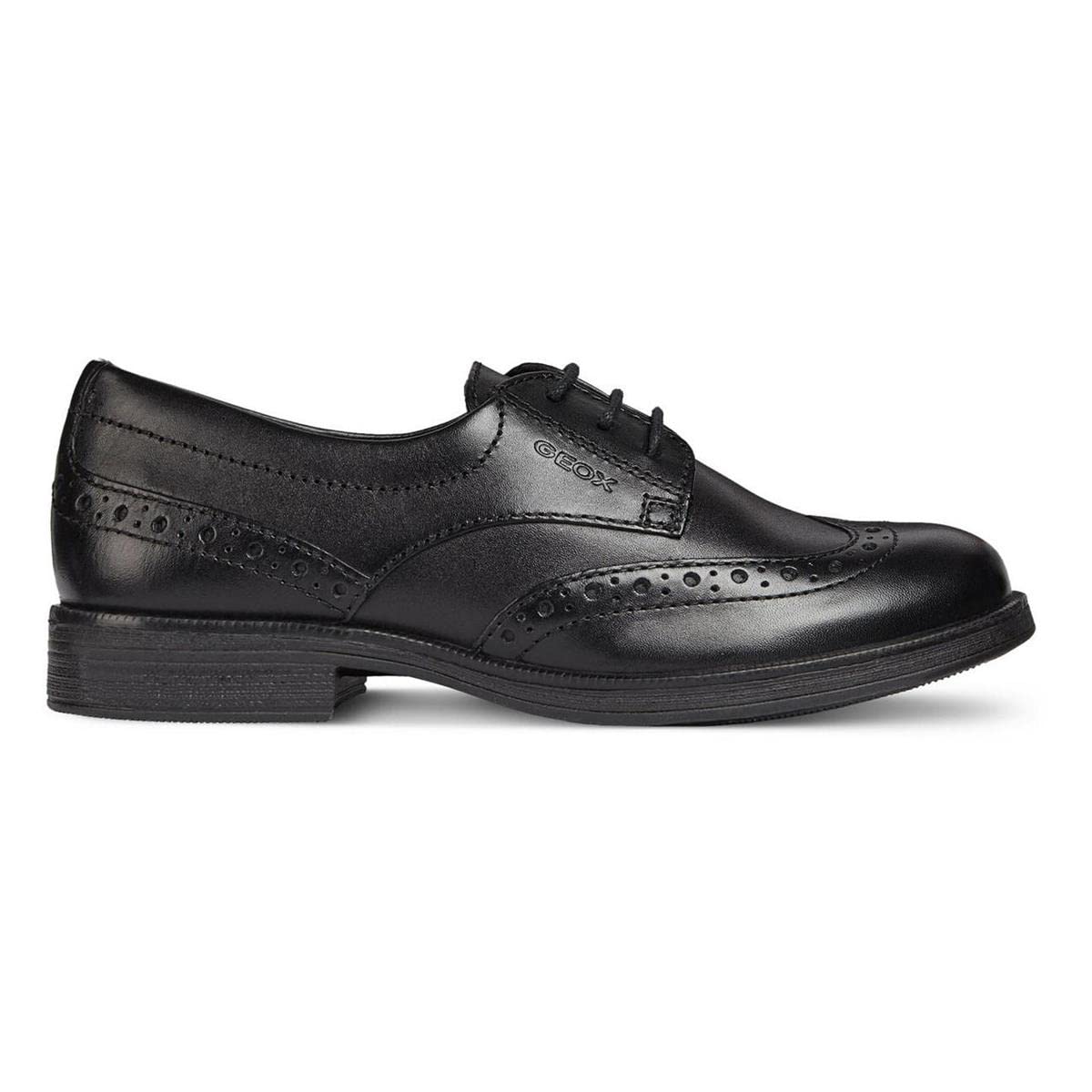Geox Mädchen Jr Agata D Schuhe, Schwarz, 39 EU