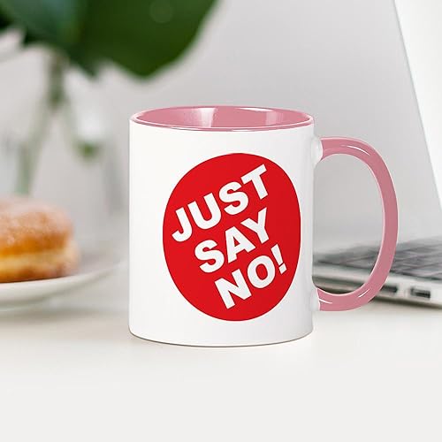 Miniatura 9 de CafePress Just Say No! Taza de café de cerámica de 11 oz (11.0 fl oz)