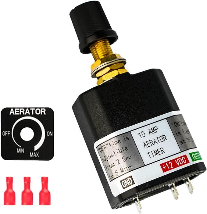 Besramtic Livewell Timer Switch for Boat Aerator Timer