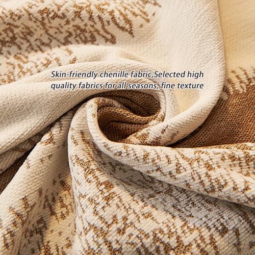 Couverture de canapé lavable contre les griffes de chiens jeté chenille