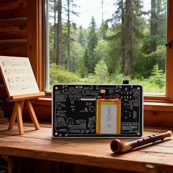 Portable Kazoo Effector & Synthesizer, 24-Bit/48kHz, 60+ Patches, USB- Guitar & Vocals, Black