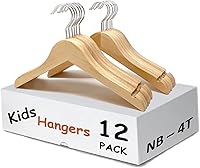 Vista 1 de Perchas para niños (madera natural, perchas para bebés/niños pequeños NB-4T)