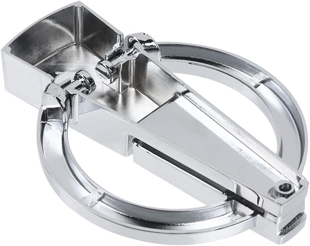 Woogim Vintage Silver Circular Door Knocker 1PCS,Zinc Alloy Unique Peephole Gate Knockers Handles,4.13"*5.39"*0.91",Screws Included,for Villa/Garden/Hotel Doors/Gate