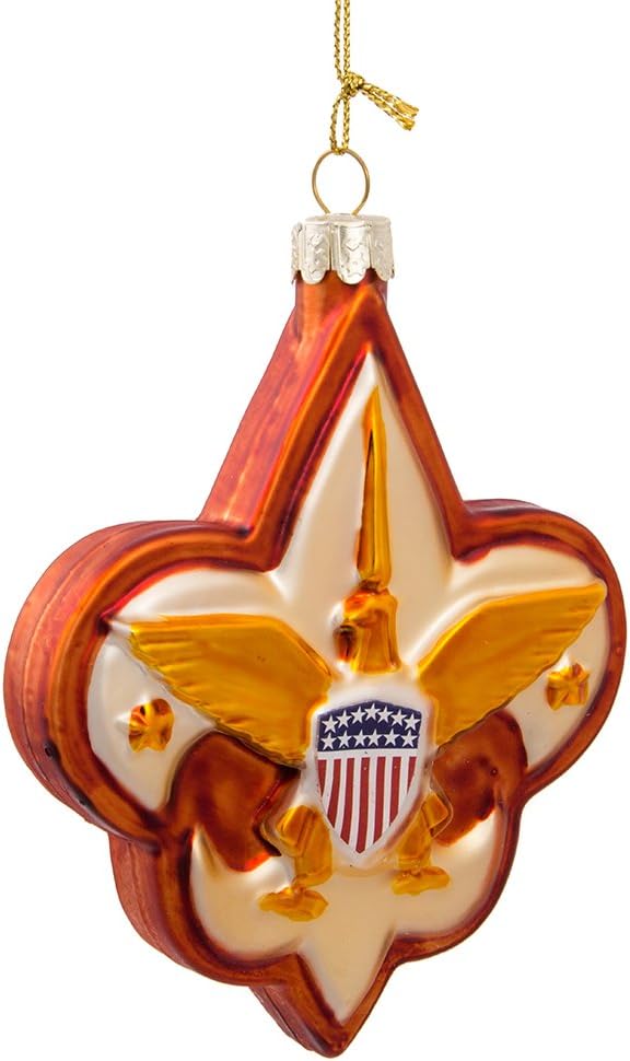 Boy Scouts Kurt Adler Glass Logo Ornament