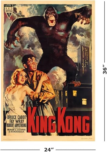 Miniatura 2 de King Kong 1933 - Póster de película (King Kong en la ciudad de Nueva York) (tamaño 24 x 36 pulgadas)