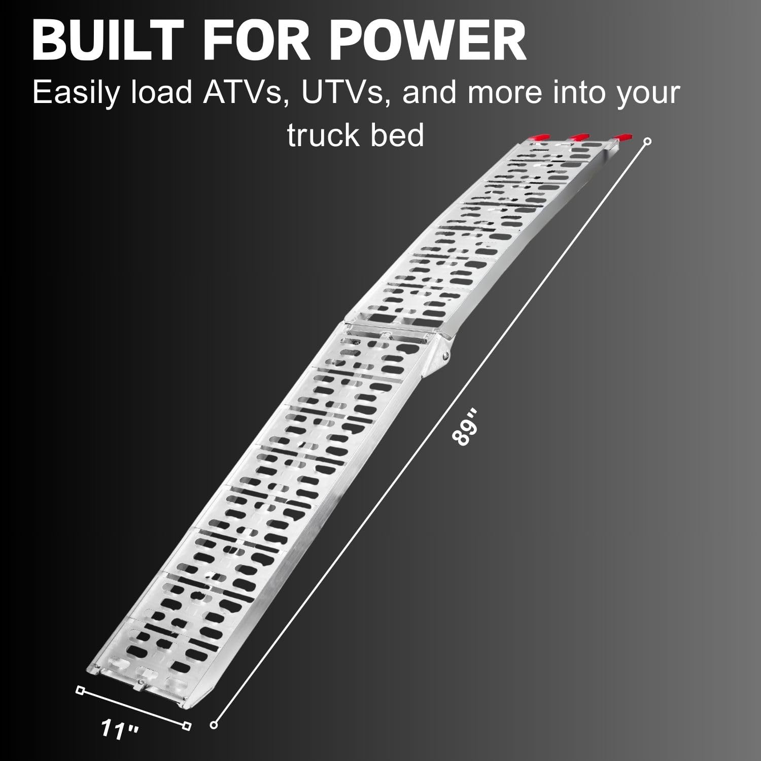 Rampy ATV do pickupów 7,5 FT Aluminiowe przenośne rampy o udźwigu 680 kg, 2 szt.