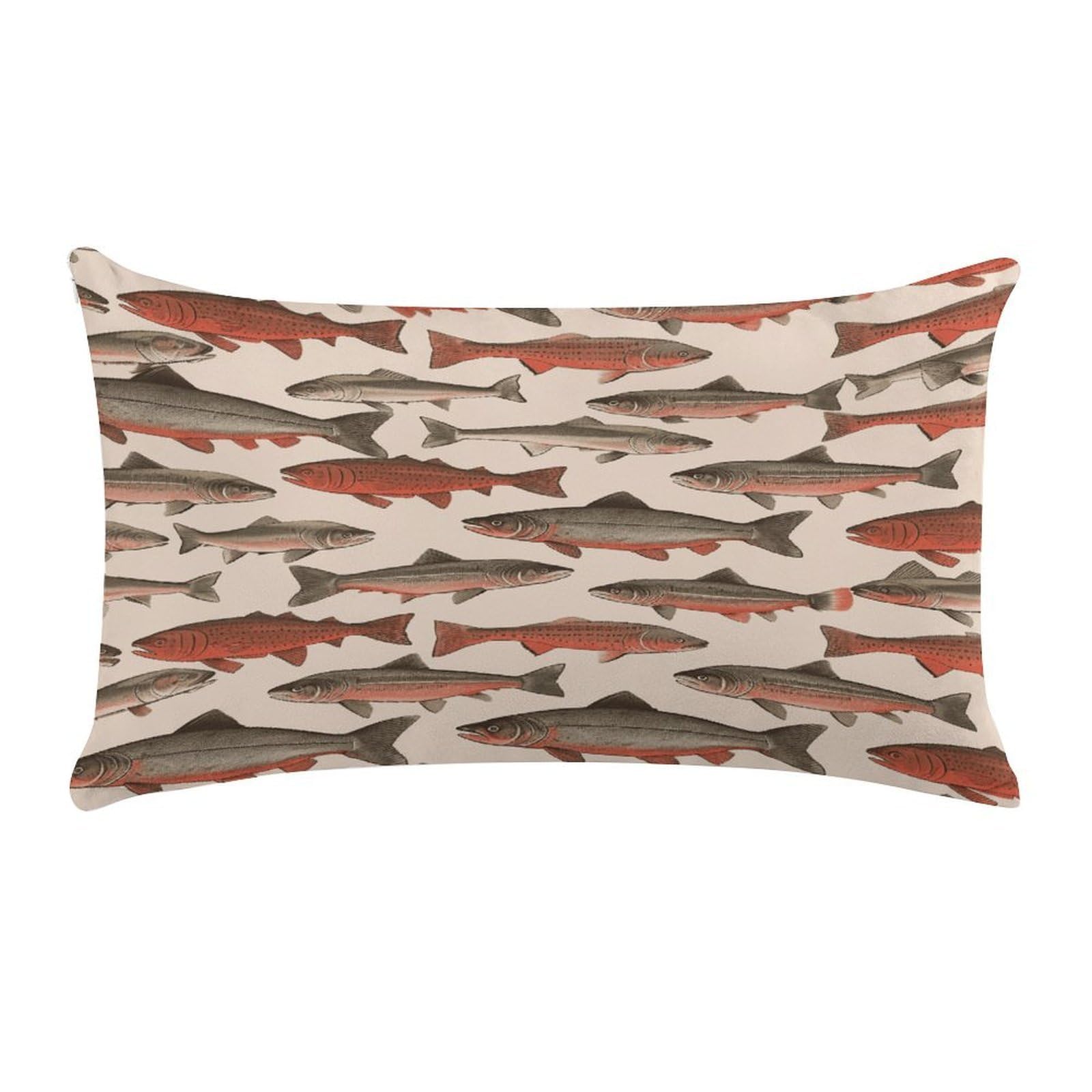 Wsoihfec Style Salmoncushion Case Throw Pillow Cover