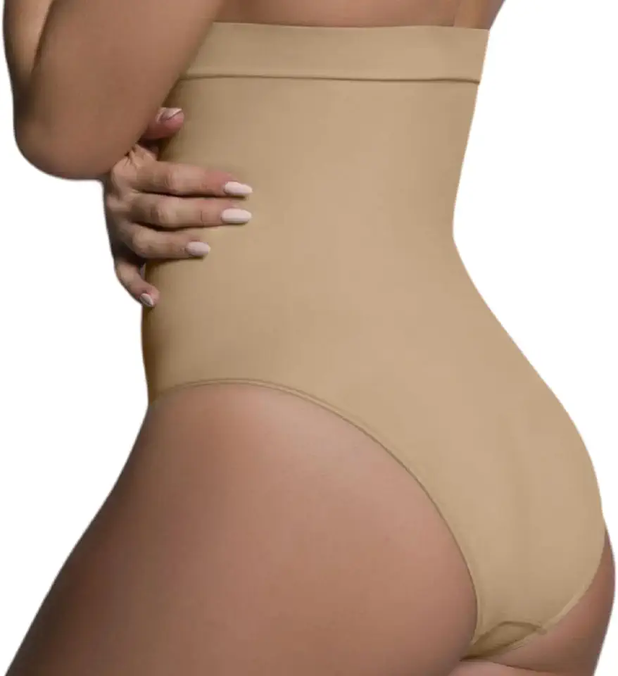 Calcinha Alta Redutora com Silicone no Cós Sem Costura Selene Feminino Adulto