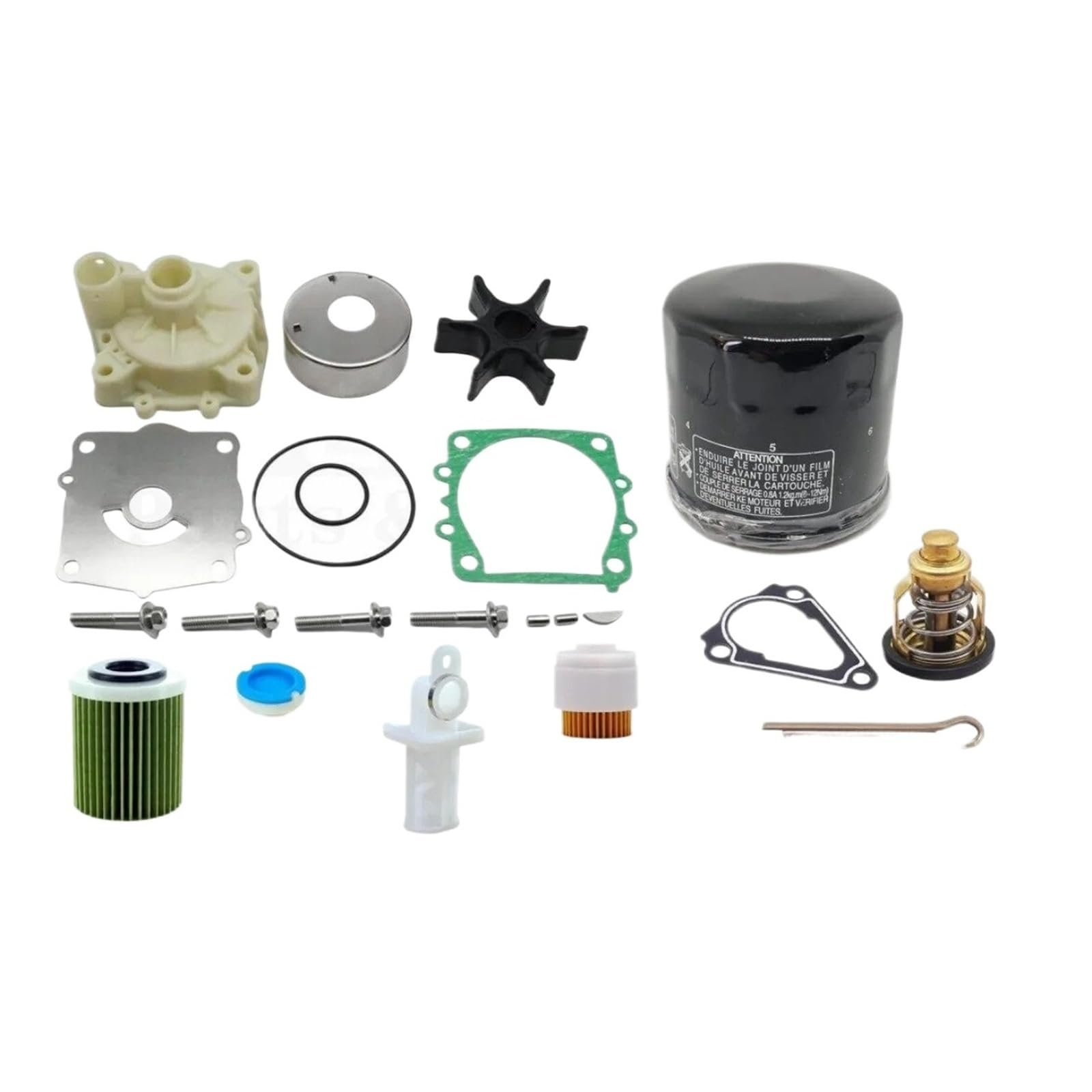 Motor Wasserpumpe Wasserpumpen Außenbord-Wartungsset Für F 150 ABDFW/Thermostat Öl Kraftstofffilter Wasserpumpe Reparatur
