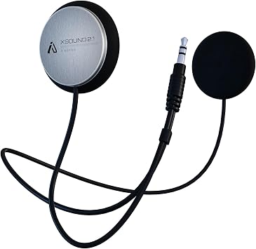 I A S U S XS2.1R Helmet Speaker with Foam Spacers Kit - High Performance Speaker Headphones - 3.5mm Earbud Jack Compatible with Most Helmet Comm Systems - Fits Most Ski, Snowboard & Motorcycle Helmets