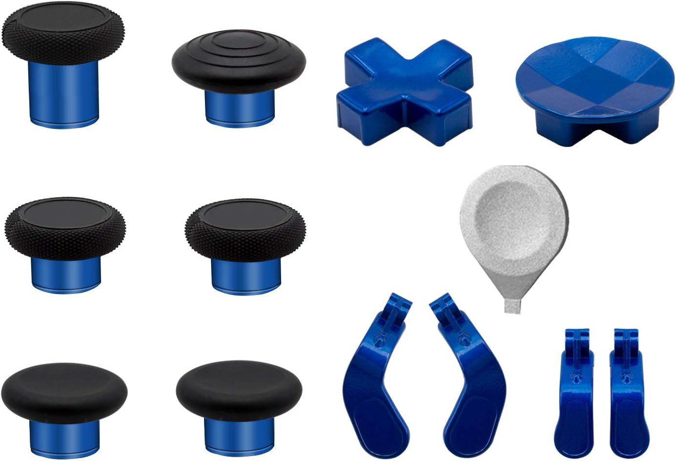 Onе-Dау Sаlе: Uр tо 60% оƒƒ EASEGMER Metal Thumbsticks for Xbox One Elite Series 2, Gaming Accessory Replacement, Metal Mod Swap Joysticks, Paddles, D-Pads, Adjustment Tool 13 in 1 (Blue)