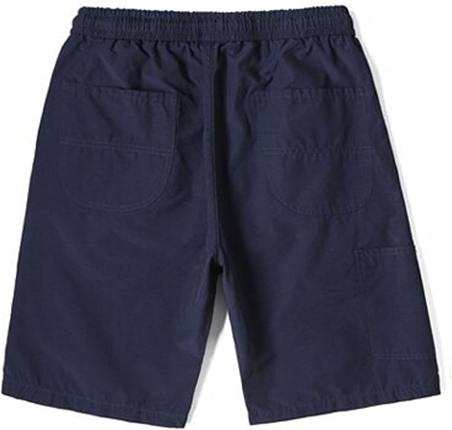 Men's Elastic Waist Casual Cropped Shorts Flat Front Thin Jogger Shorts Sports Classic Loose with Drawstring Shorts