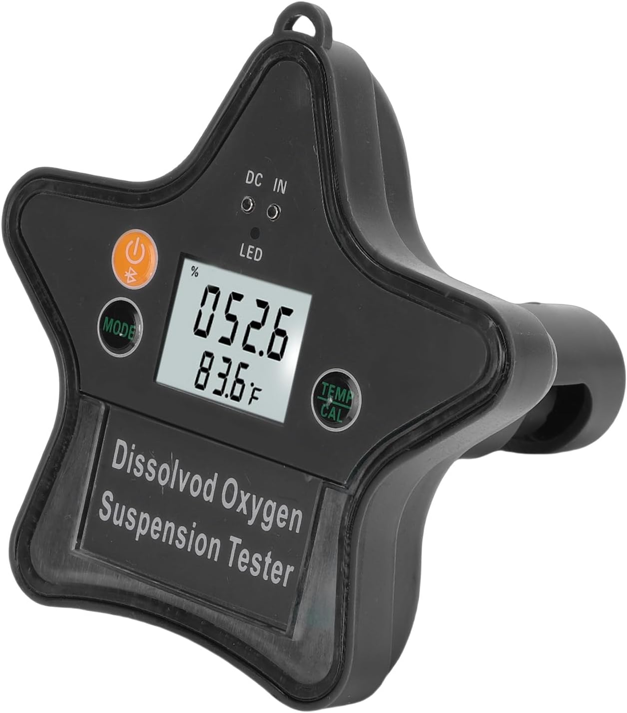 Digital Dissolved Oxygen Meter, Portable Aquarium Tester, Real-Time Sync, Accurate Monitoring, Range 32F-122F for Aquariums and Hydroponics