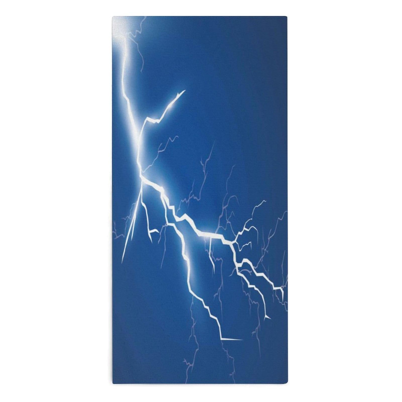 NCLQVJXZKHW Lightning And Thunder Bolt Hand Towels Soft Face Towel Gym Bathroom Travel Hotel 13"x28"