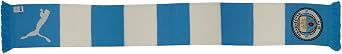 Manchester City Scarf - Club Crest Scarf - Bar stripe design