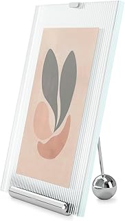 Umbra Flute 5x7 Floating Picture Frame – Modern Glass Photo Frame with R...