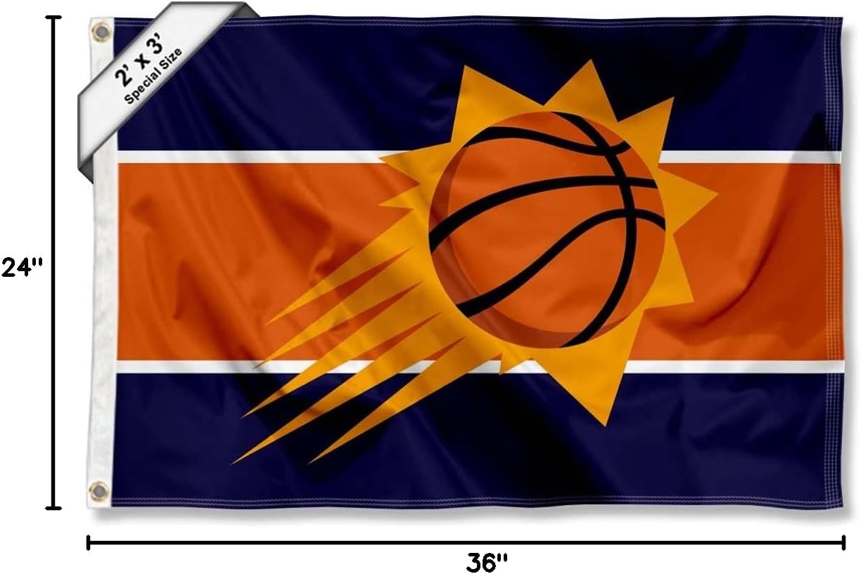 Phoenix Suns Small 2x3 Foot Banner Flag - Image 6
