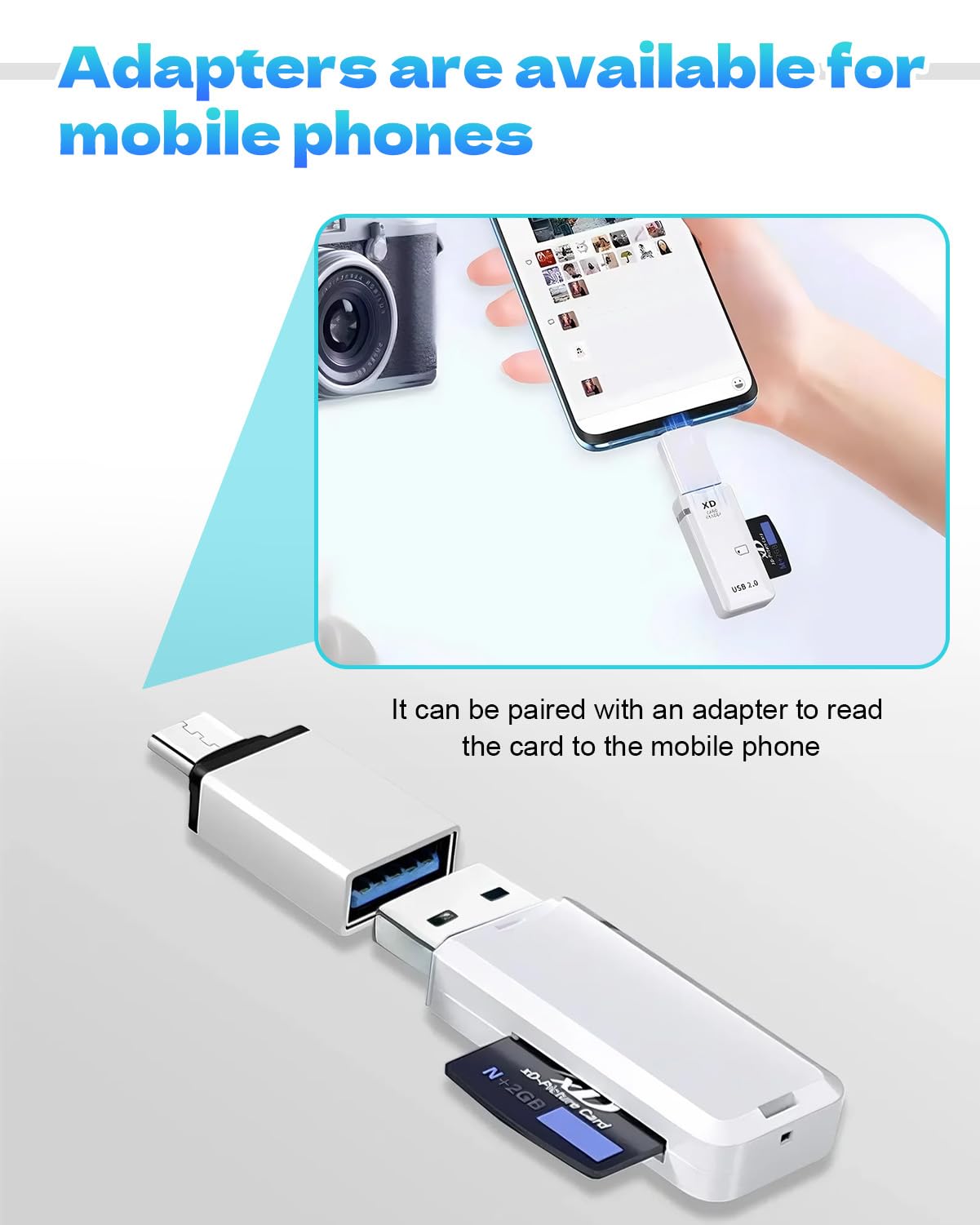 Amazon.com: USB2.0 128GB XD Memory Card Reader XD Picture Card