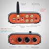 Amplificador Hosyond 600W de 2 canales con Bluetooth 5.3, TPA3255 HiFi estéreo con salida para subwoofer, entrada USB/AUX, control de graves y agudos para altavoces pasivos, audio para hogar 7