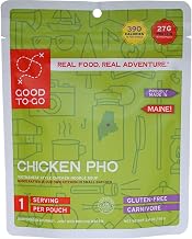 GOOD TO-GO Chicken Pho (Single Serving) | Camping & Backpacking Food | Just Add Water Backpacking Meals | Good To-Go Dehydrated Meals Taste Better Than Freeze Dried Food