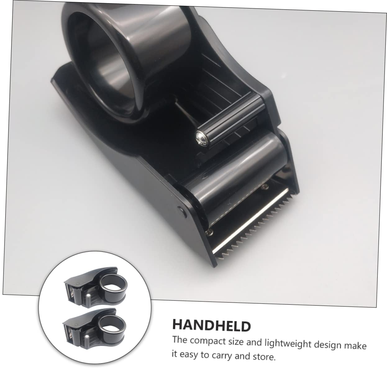 OSALADI 4 Stück Handlicher Klebeband Abroller mit Scharfem Klingen Ergonomisch Geformt und Leicht für Müheloses Verpacken und Präzises Schneiden für Lager und Umzug