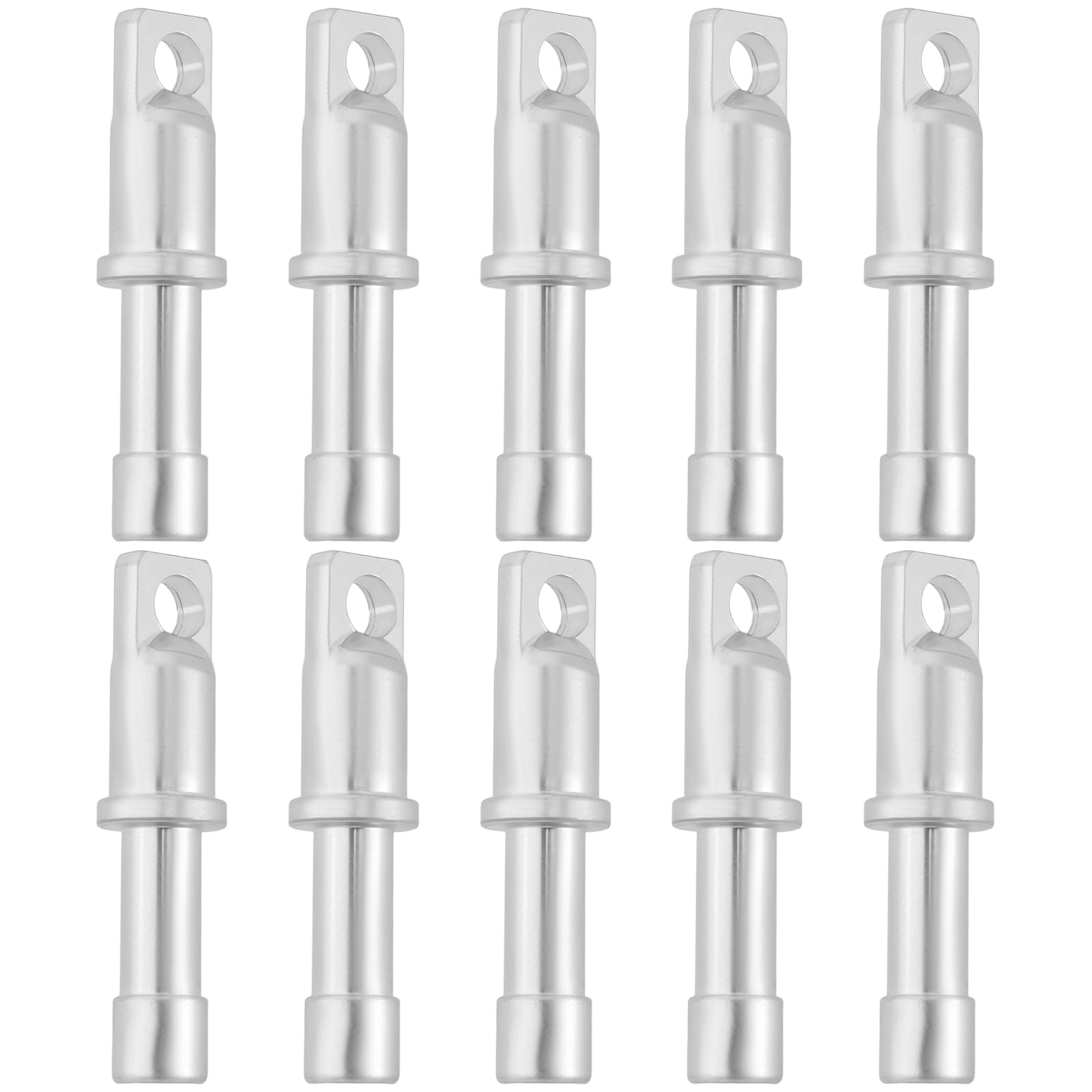 YINETTECH 10Pcs Tent Pole End Plug Aluminum Alloy for 8.5mm Tent Pole Silver