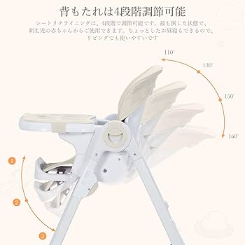 Amazon | Thinkmax ベビー チェア ハイチェア＆ローチェア