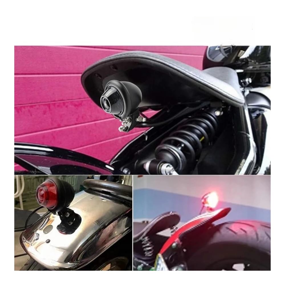 Stop Luce Posteriore Moto per Cruise da Crociera, Modificate, Universali, LED, Segnale di Stop, Fanale Posteriore, Lampada di Stop, Luce di Stop, Fanale Posteriore, Luce di Stop