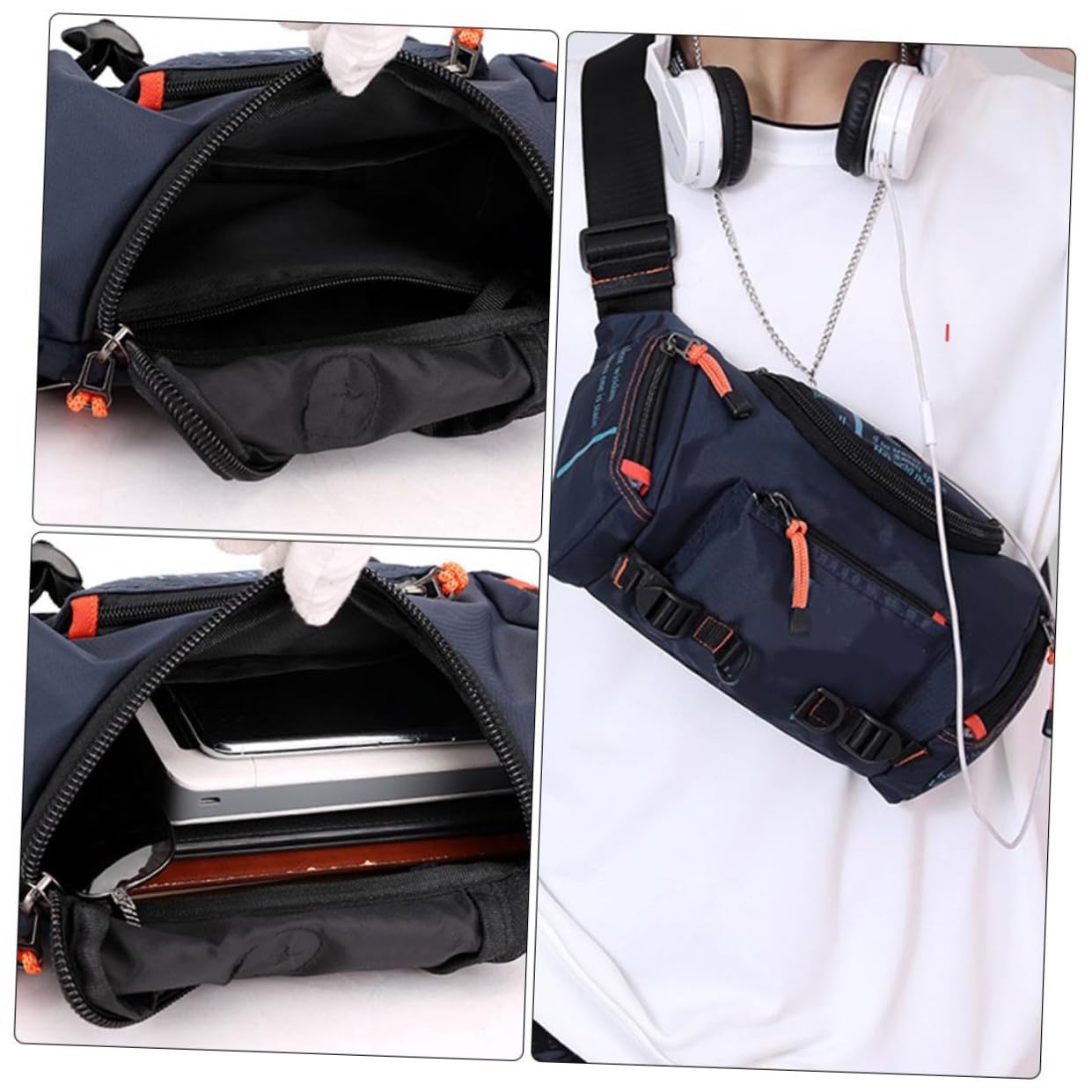 TOYANDONA 1pezzi Marsupio Da Esterno Regolabile Cintura Marsupio Multifunzionale Resistente e Capiente Per Sport Viaggi e Uso Quotidiano