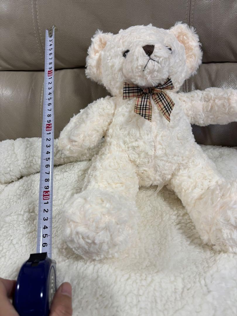 ベージュのクマのぬいぐるみ 約30cm 抱きつきアニマル/くまのマックス-3(W520×D400×H680