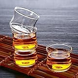Hitze -20 Grad -150 Grad LTQ&QING Mug,40ml * 6 hohe Borosilikatglas Kung Fu Tee-Set Glasschale gesetzt