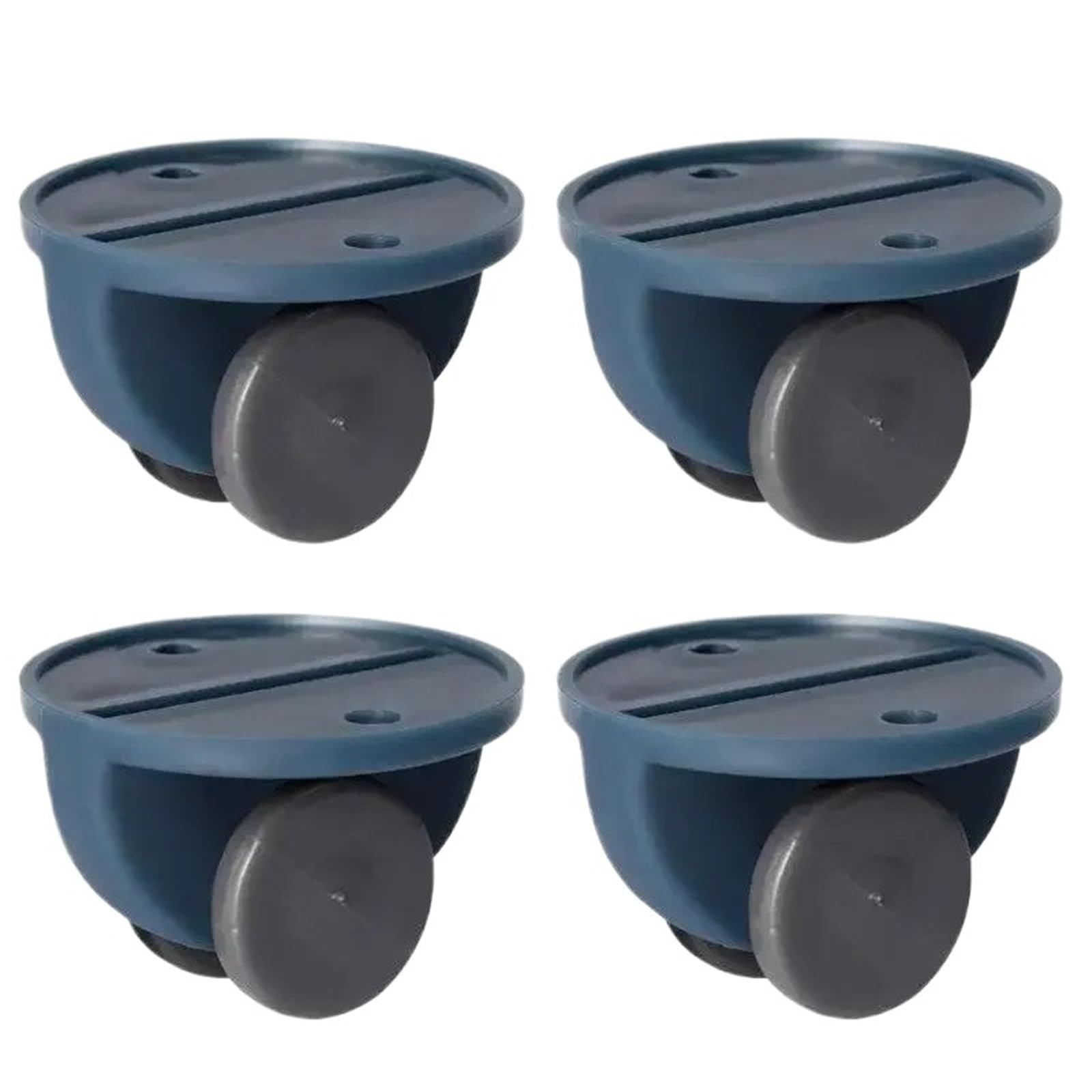 Caster Wheels, 4 Pcs Adhesive Swivel Casters Universal Furniture Wheel Castor Roller for Storage(Blu)