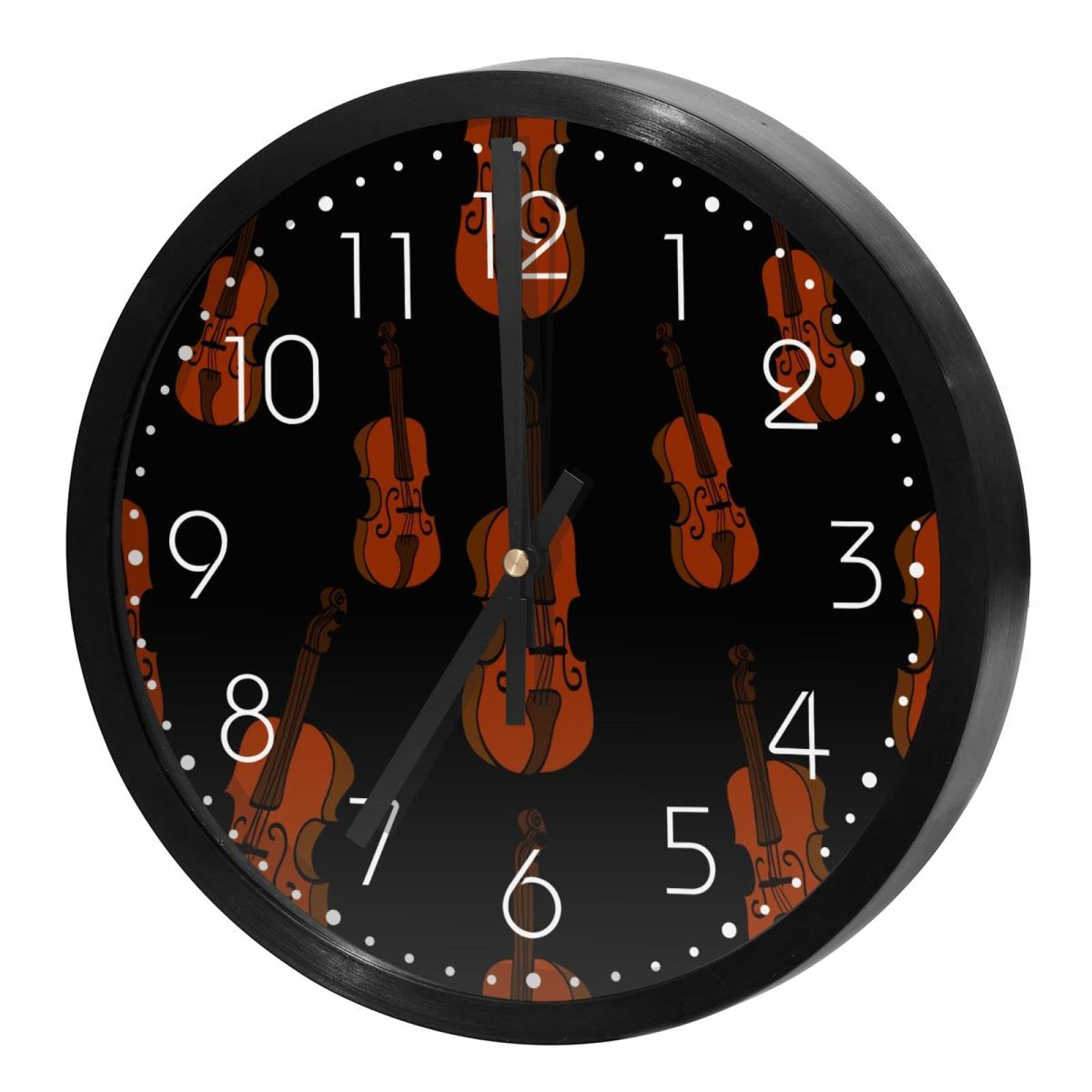 Horloge murale ronde motif violon pour sublimer la décoration de votre cuisine