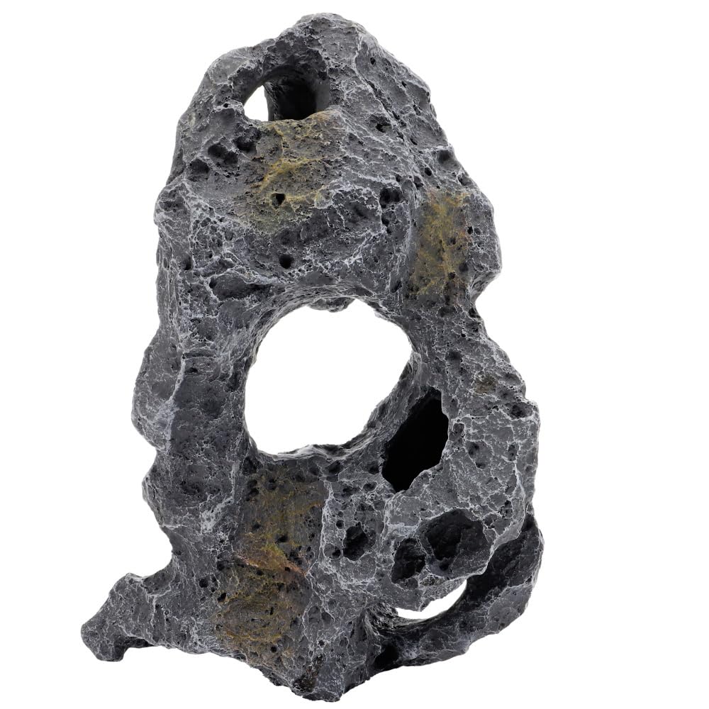 Hobby Cavity Stone Dark 3, 18 x 14 x 28 cm, Decorazione per acquari