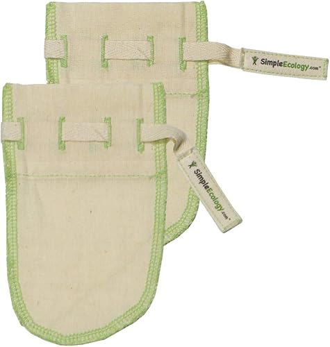 Simple Ecology Worlds Best Bolsas reutilizables de muselina de algodón orgánico de malla fina (colador de leche de nuez, infusión fría, filtro de