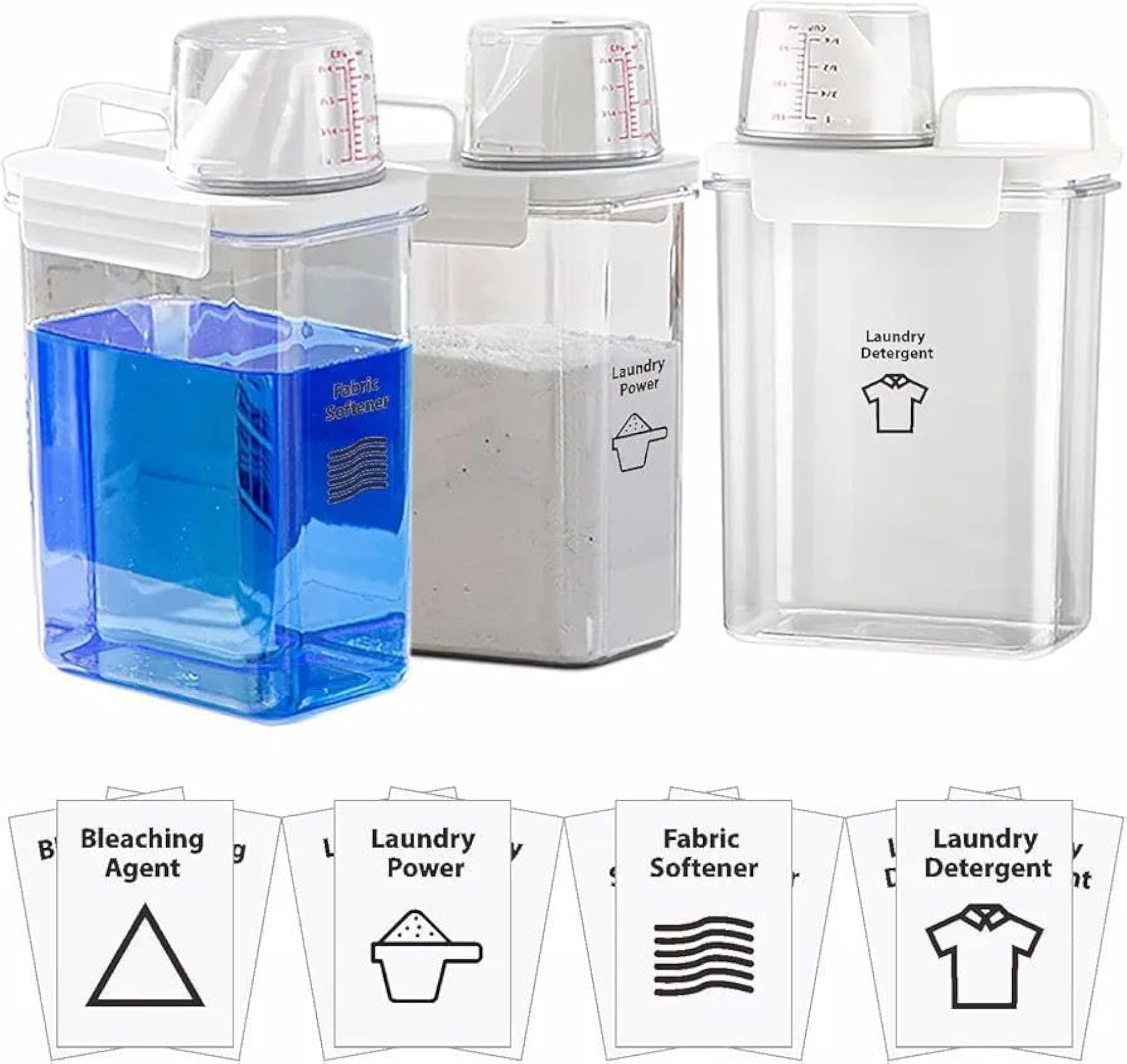 1800ML Laundry Detergent Dispenser with Measuring Cup