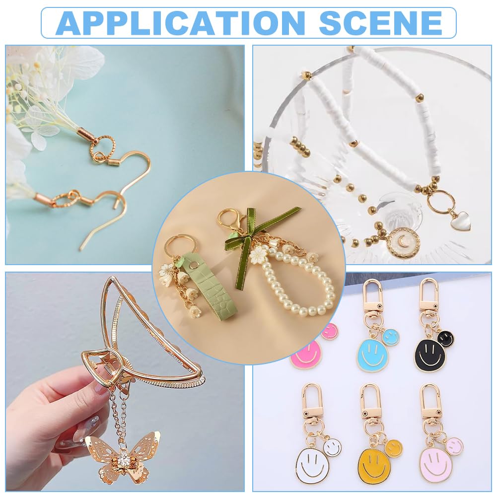 UNICRAFTALE 300pcs Anneau De Liaison En Acier Inoxydable Connecteurs De