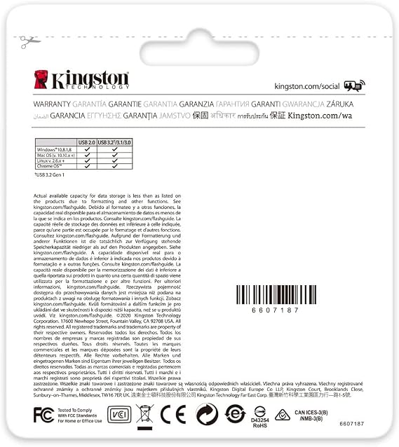 Kingston 64GB DataTraveler Exodia Flash Drive - DTX/64GB (3 Pack)